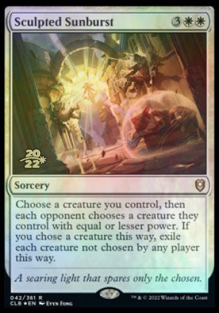 Sculpted Sunburst [Commander Legends: Battle for Baldur's Gate Prerelease Promos] | Good Games Modbury
