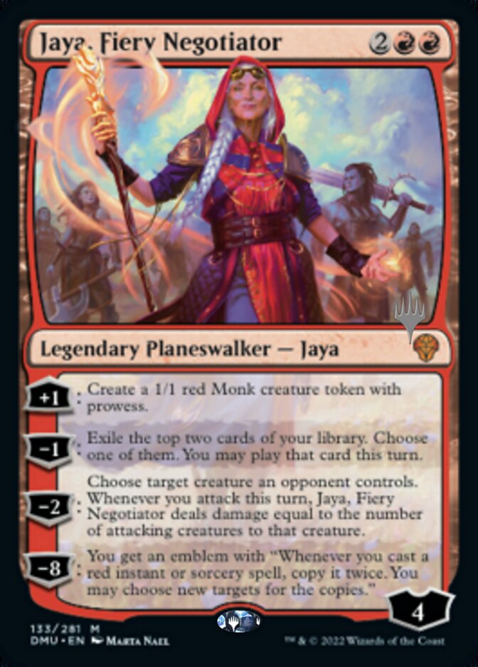 Jaya, Fiery Negotiator (Promo Pack) [Dominaria United Promos] | Good Games Modbury