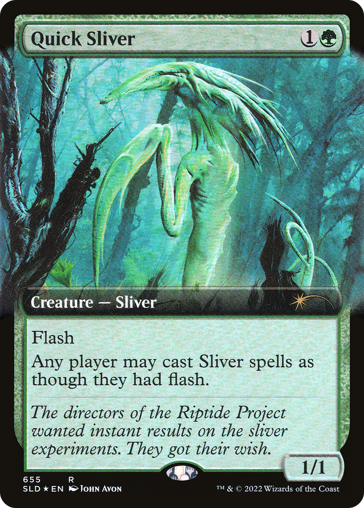 Quick Sliver (Extended Art) [Secret Lair Drop Promos] | Good Games Modbury