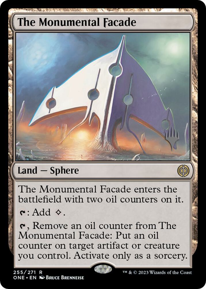 The Monumental Facade 255 (Promo Pack: Phyrexia: All Will Be One)  | Good Games Modbury