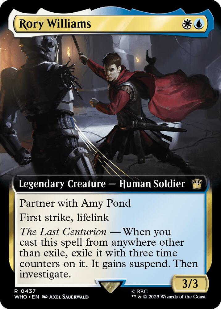 Rory Williams 437/331 (Universes Beyond: Doctor Who)  - Extended Art | Good Games Modbury