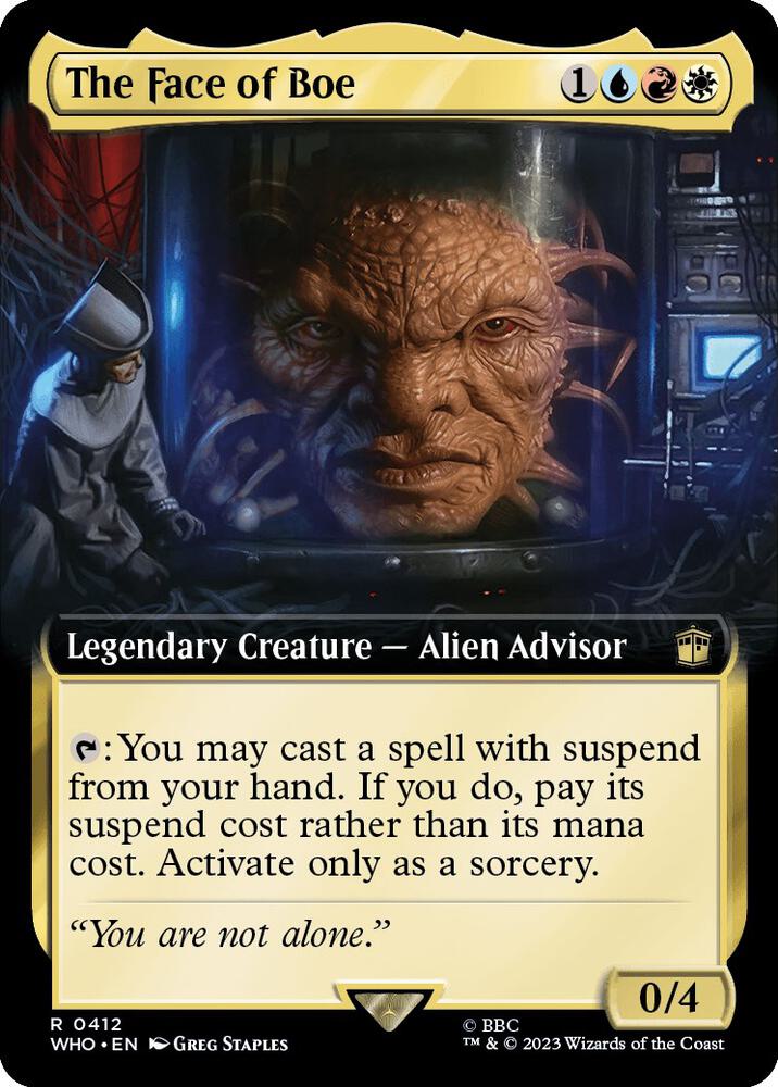 The Face of Boe 412/331 (Universes Beyond: Doctor Who)  - Extended Art Foil | Good Games Modbury