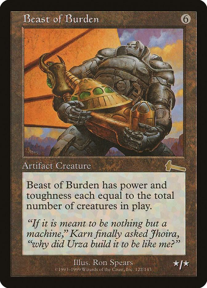 Beast of Burden 122 (Urza's Legacy)  - Foil | Good Games Modbury