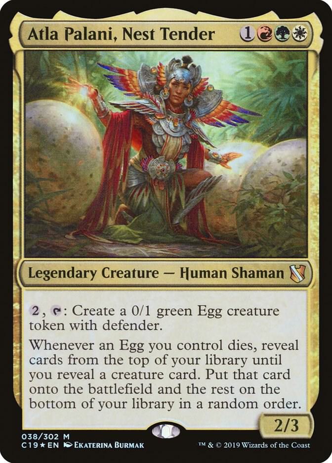 Atla Palani, Nest Tender 38 (Commander 2019)  - Foil | Good Games Modbury