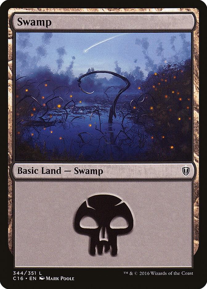 Swamp 344/351 (Commander 2016)  | Good Games Modbury