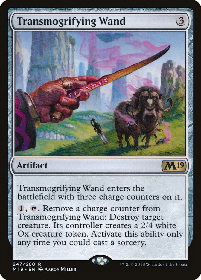 Transmogrifying Wand [Core Set 2019] | Good Games Modbury