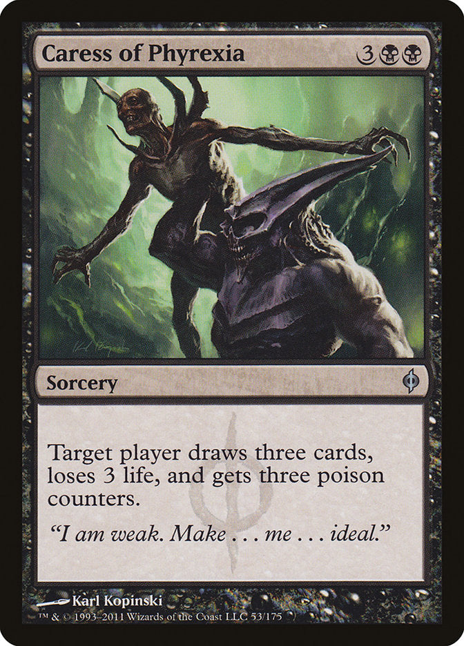 Caress of Phyrexia 53 (New Phyrexia)  - Foil | Good Games Modbury