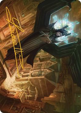 Angelic Sleuth Art Card Gold Stamped Signature 48 (Art Series: Streets of New Capenna)  | Good Games Modbury