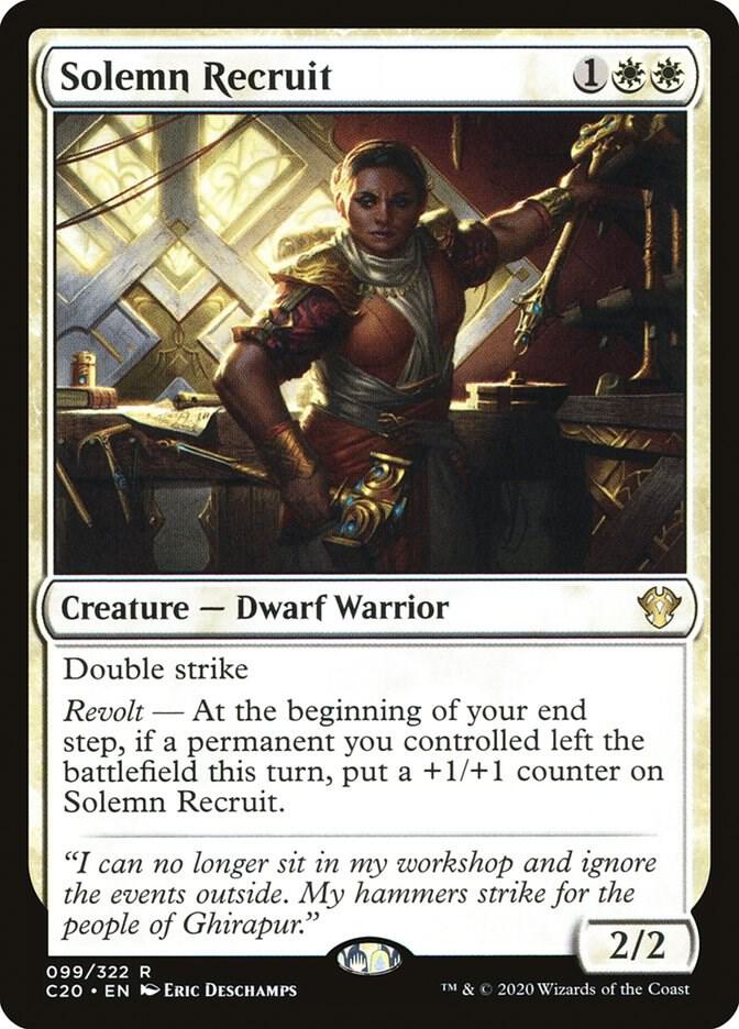 Solemn Recruit 99/322 (Commander 2020)  | Good Games Modbury
