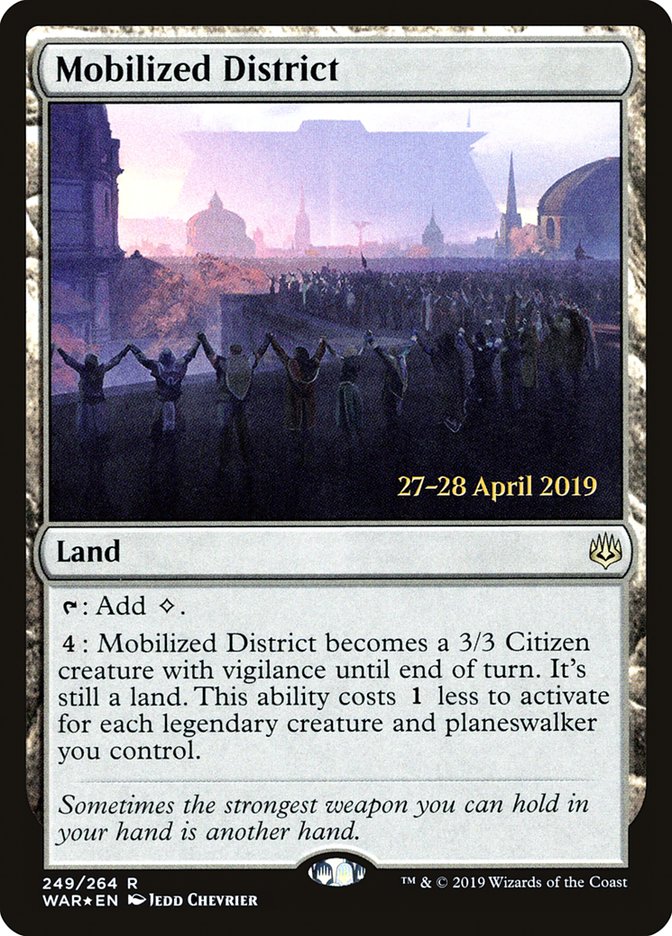 Mobilized District [War of the Spark Prerelease Promos] | Good Games Modbury