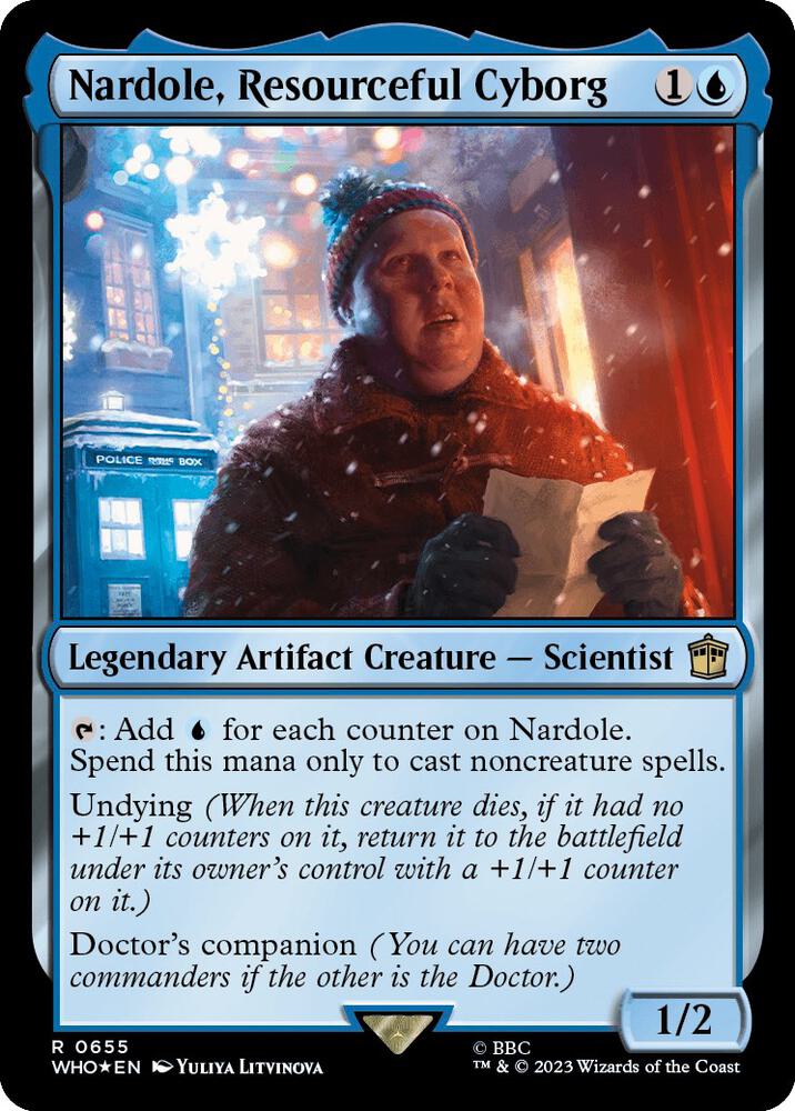 Nardole, Resourceful Cyborg 655/331 (Universes Beyond: Doctor Who)  - Surge Foil | Good Games Modbury