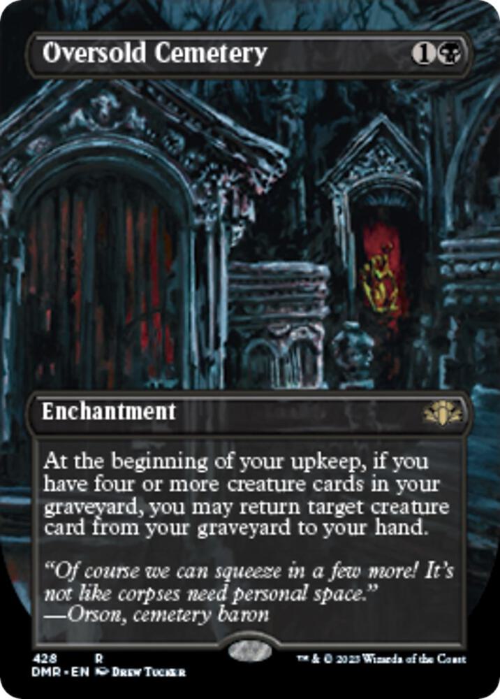Oversold Cemetery Borderless 428/261 (Dominaria Remastered)  - Foil | Good Games Modbury