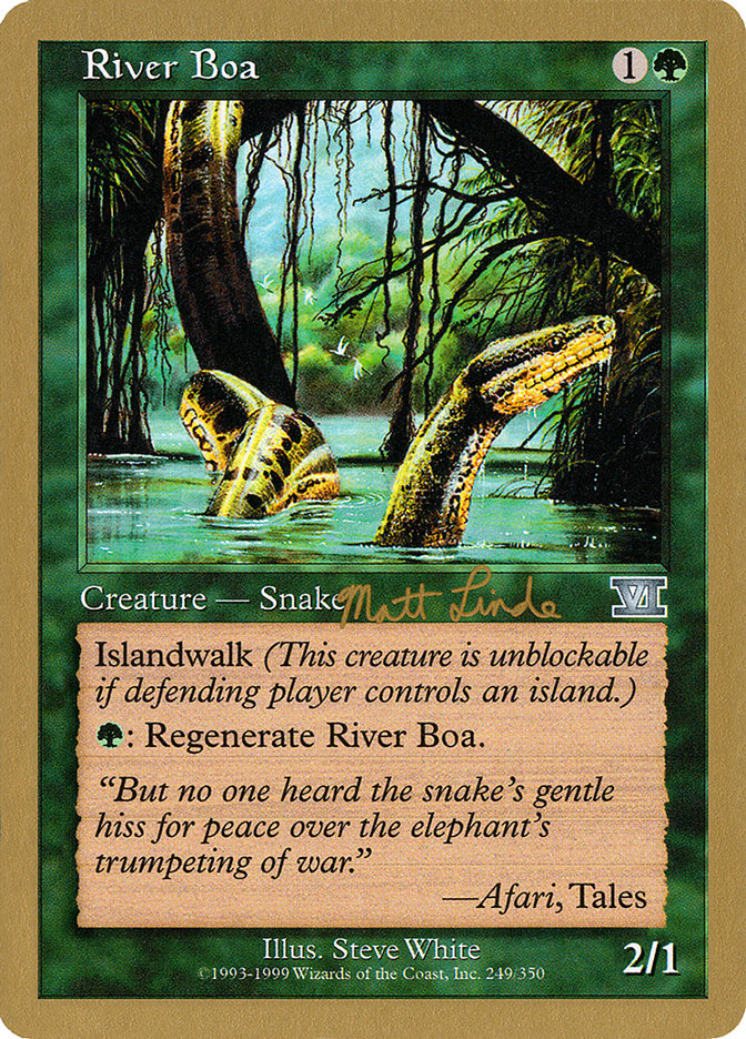 River Boa (Matt Linde) [World Championship Decks 1999] | Good Games Modbury