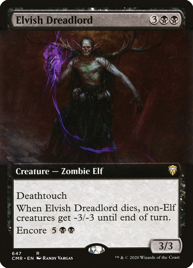 Elvish Dreadlord (Extended Art) [Commander Legends] | Good Games Modbury