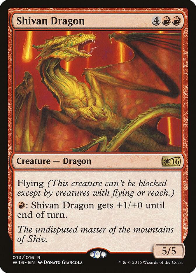 Shivan Dragon 13/16 (Welcome Deck 2016)  | Good Games Modbury
