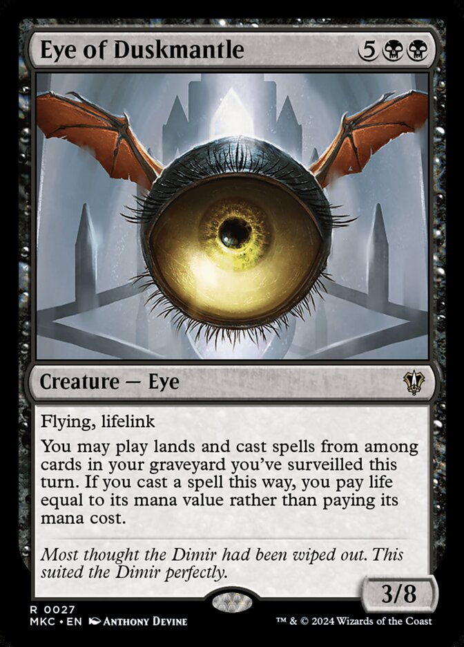 Eye of Duskmantle 27/311 (Commander: Murders at Karlov Manor)  | Good Games Modbury