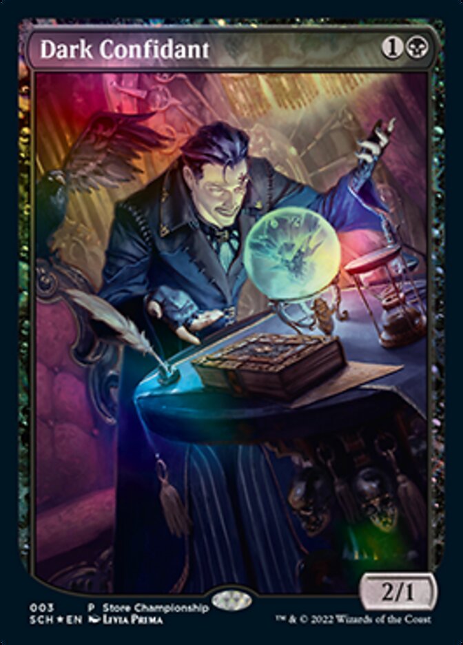 Dark Confidant (Extended Art) [Store Championships 2022] | Good Games Modbury