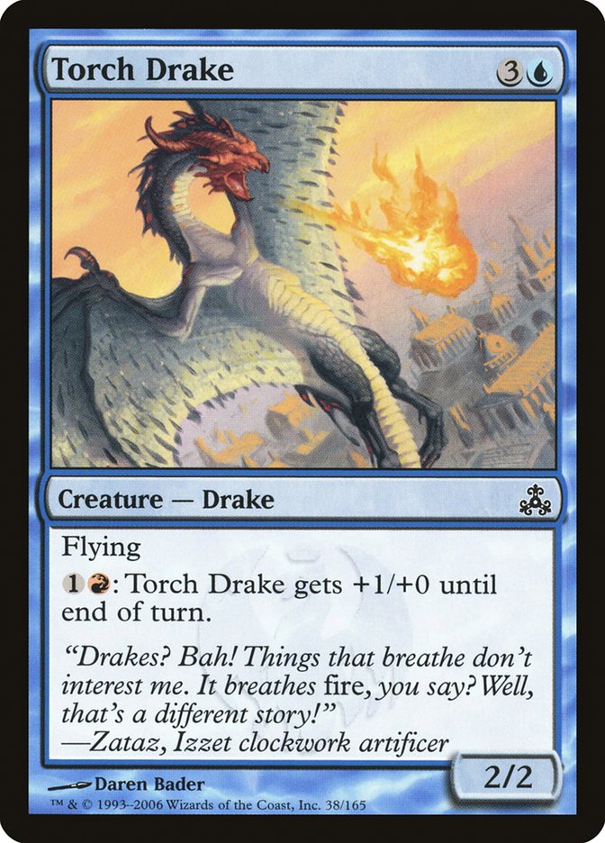 Torch Drake 38/165 (Guildpact)  - Foil | Good Games Modbury