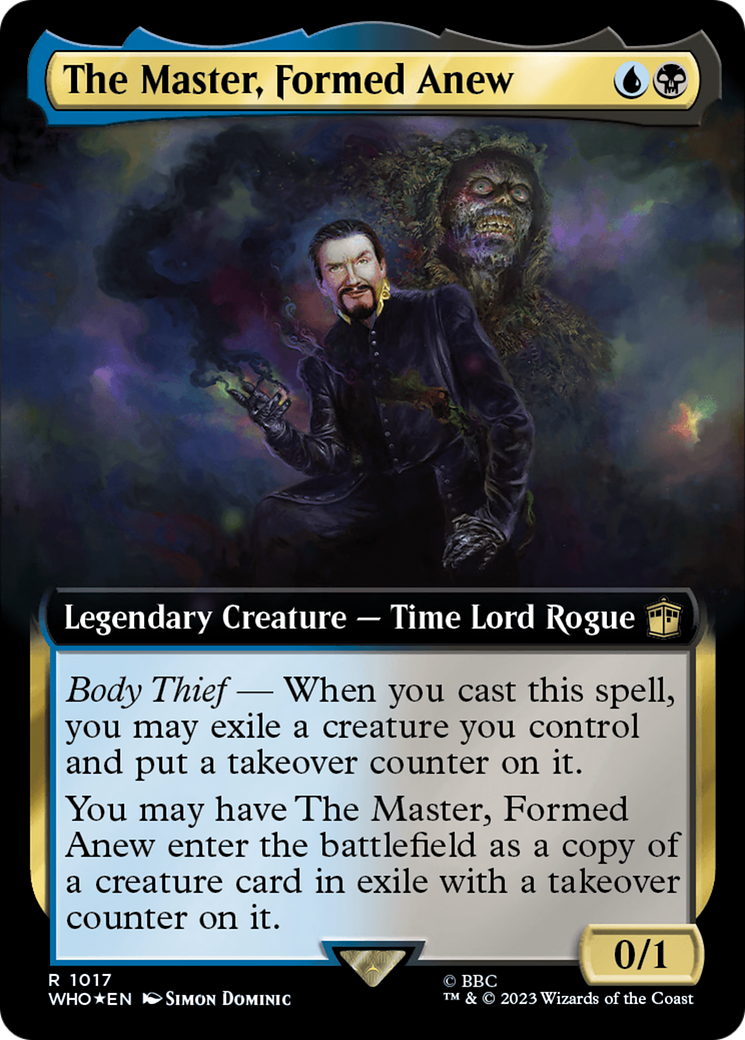 The Master, Formed Anew (Extended Art) (Surge Foil) [Doctor Who] | Good Games Modbury