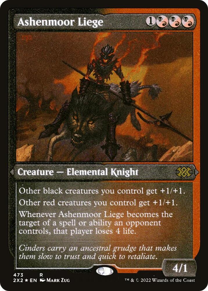 Ashenmoor Liege Foil Etched 473 (Double Masters 2022)  - Foil | Good Games Modbury