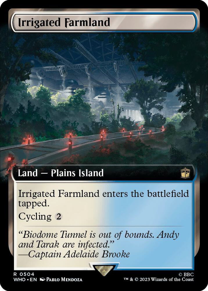 Irrigated Farmland 504/331 (Universes Beyond: Doctor Who)  - Extended Art Foil | Good Games Modbury
