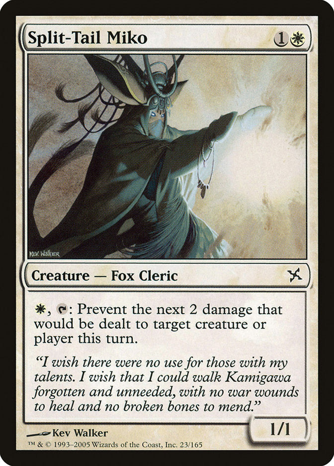 Split-Tail Miko 23/165 (Betrayers of Kamigawa)  - Foil | Good Games Modbury