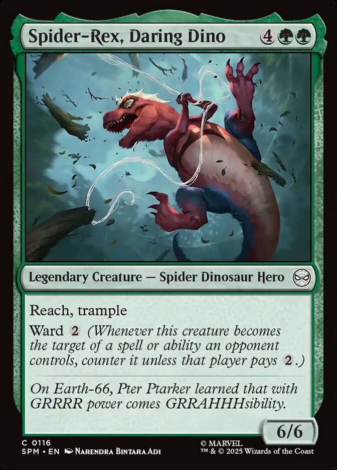 Spider-Rex, Daring Dino 116/198 (Marvel's Spider-Man)  - Foil | Good Games Modbury