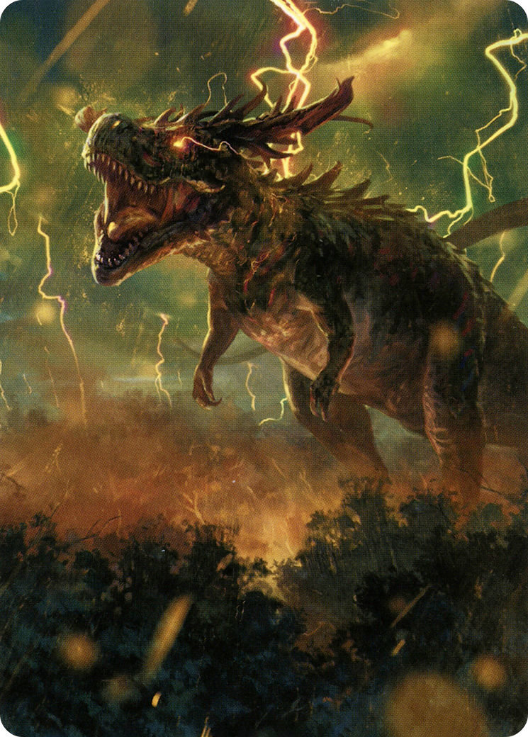 Thrasta, Tempest's Roar Art Card (42) [Modern Horizons 2 Art Series] | Good Games Modbury