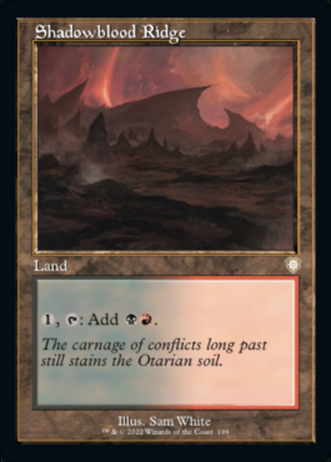 Shadowblood Ridge (Retro) [The Brothers' War Commander] | Good Games Modbury