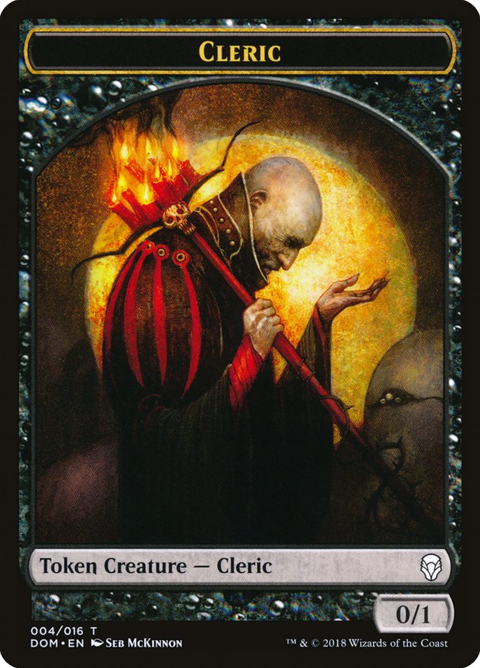 Cleric Token [Dominaria Tokens] | Good Games Modbury