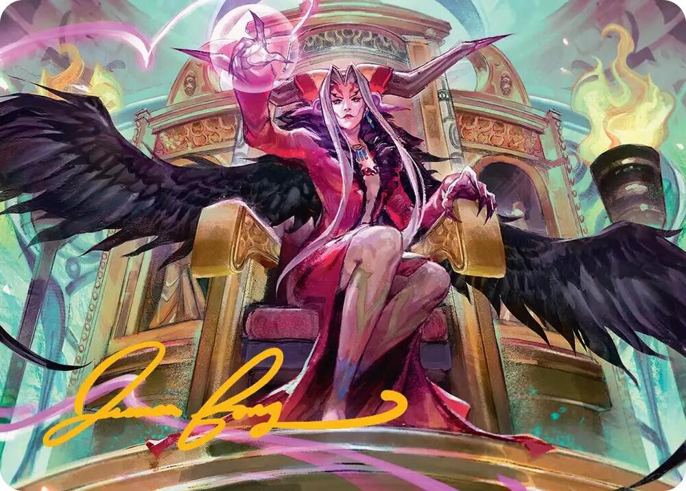 Sorceresss Schemes Art Card Gold Stamped Signature 9 (Art Series: FINAL FANTASY)  | Good Games Modbury