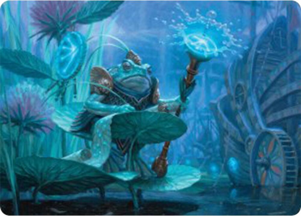 Dour Port Mage Art Card 5 (Art Series: Bloomburrow)  | Good Games Modbury