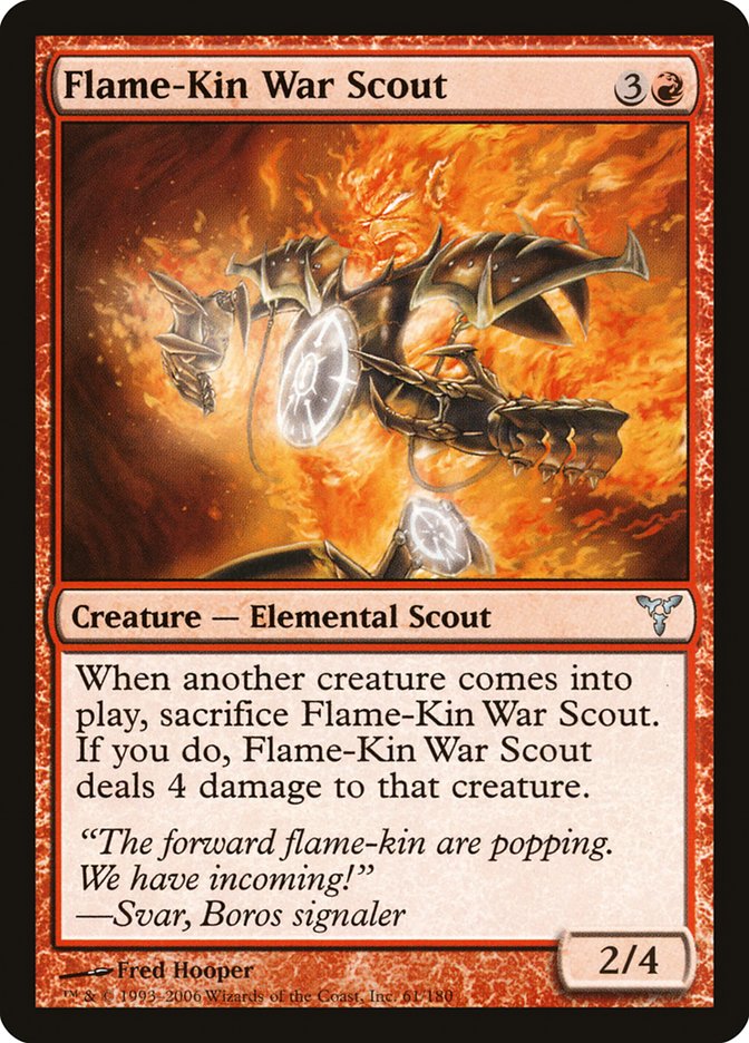 Flame-Kin War Scout 61/180 (Dissension)  - Foil | Good Games Modbury