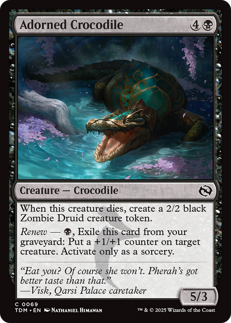 Adorned Crocodile [Tarkir: Dragonstorm] | Good Games Modbury