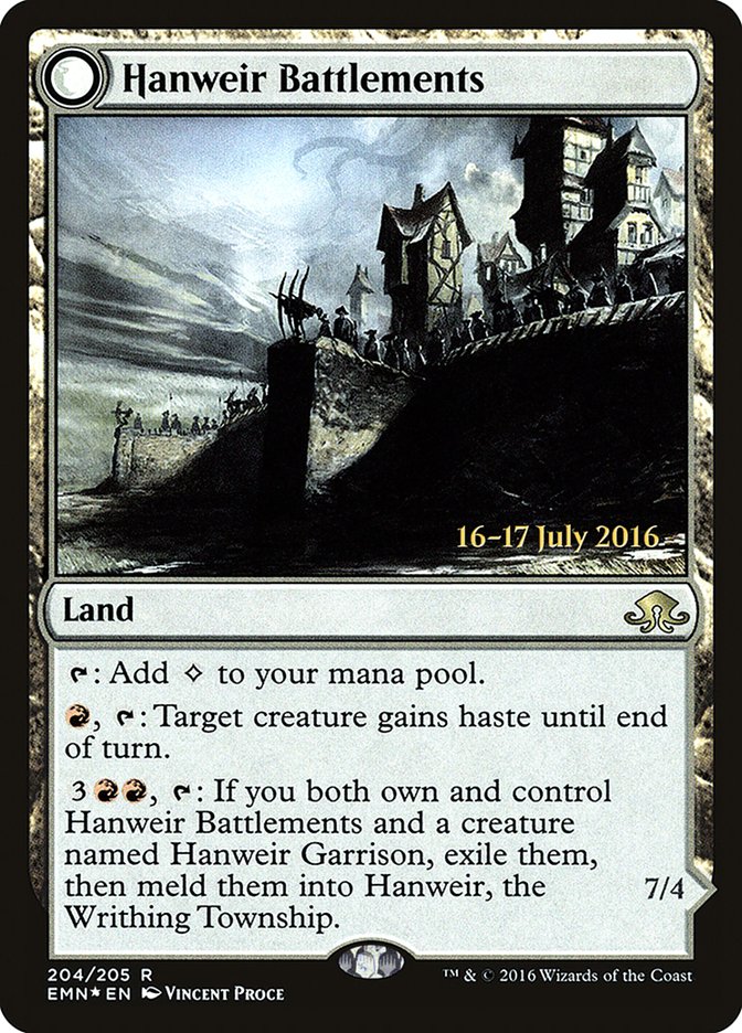 Hanweir Battlements [Eldritch Moon Prerelease Promos] | Good Games Modbury