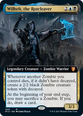 Wilhelt the Rotcleaver Extended Art 40 (Commander: Innistrad: Midnight Hunt)  | Good Games Modbury