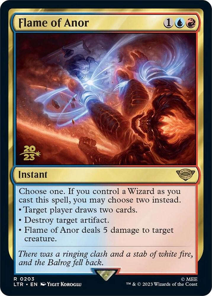 Flame of Anor 203s/86 (Prerelease Cards)  - Foil | Good Games Modbury