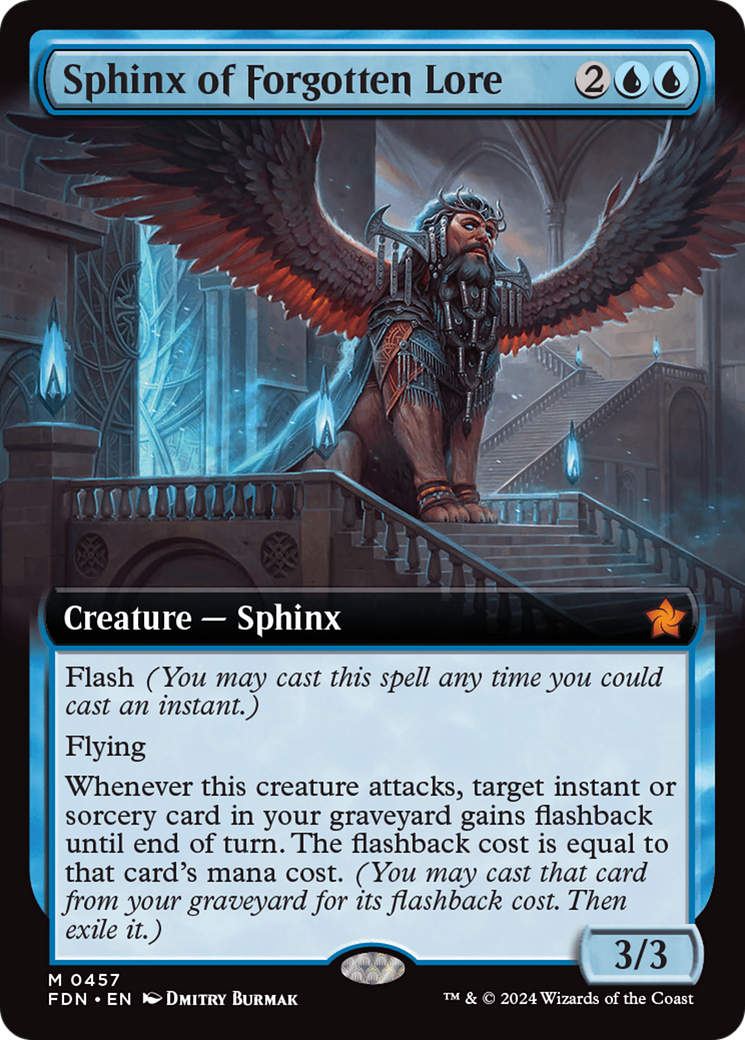 Sphinx of Forgotten Lore (Extended Art) [Foundations] | Good Games Modbury