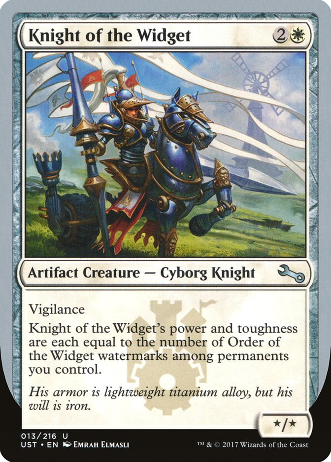 Knight of the Widget 13/216 (Unstable)  - Foil | Good Games Modbury