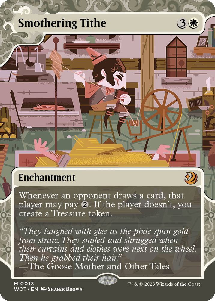 Smothering Tithe 13 (Wilds of Eldraine: Enchanting Tales)  - Showcase Foil | Good Games Modbury