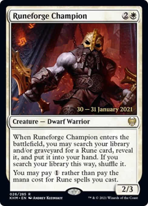 Runeforge Champion 26s/1 (Prerelease Cards)  - Foil | Good Games Modbury