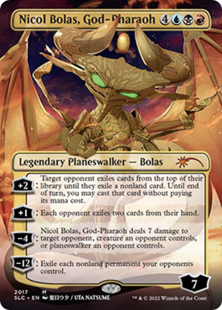 Nicol Bolas, God-Pharaoh 2017/84 (Secret Lair: 30th Anniversary Countdown Kit)  - Borderless | Good Games Modbury