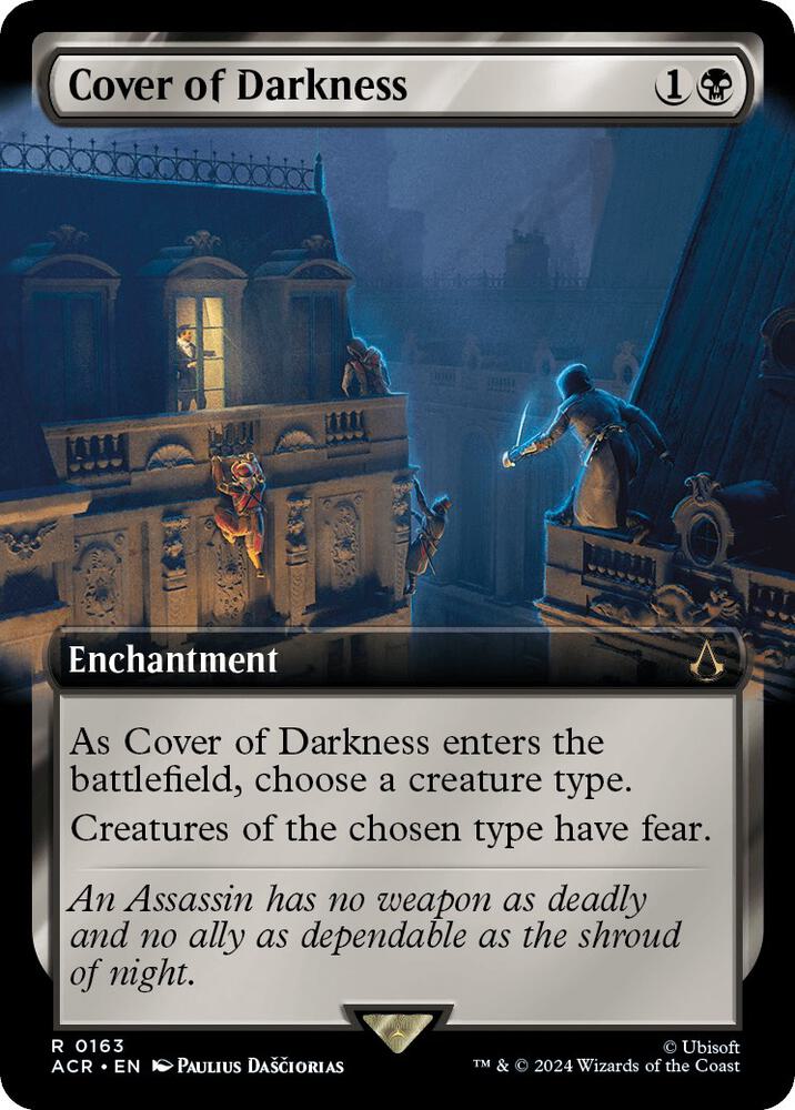 Cover of Darkness 163/110 (Universes Beyond: Assassin's Creed)  - Extended Art Foil | Good Games Modbury