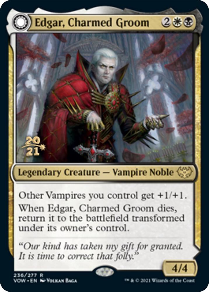 Edgar Charmed Groom 236s/137 (Prerelease Cards)  - Foil | Good Games Modbury