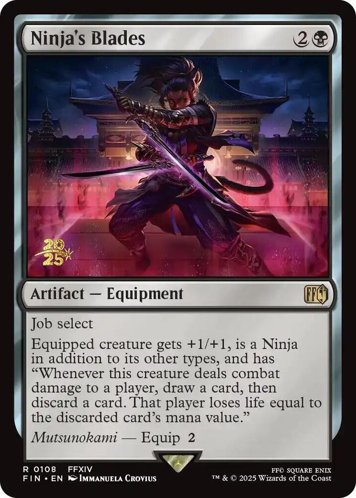 Ninjas Blades 108s/116 (Prerelease Cards)  - Foil | Good Games Modbury