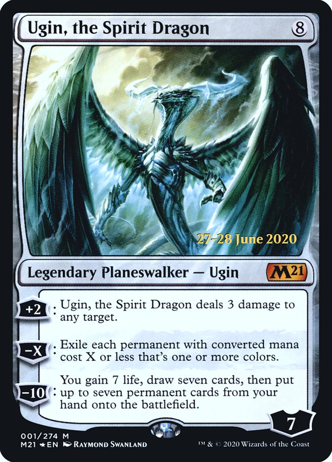 Ugin, the Spirit Dragon [Core Set 2021 Prerelease Promos] | Good Games Modbury