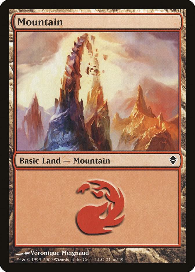Mountain 244/249 (Zendikar)  | Good Games Modbury