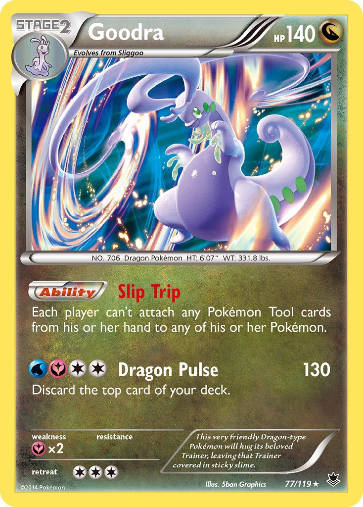 Goodra (77/119) (Cosmos Holo) (Blister Exclusive) [XY: Phantom Forces] | Good Games Modbury