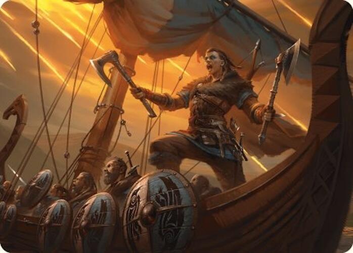 Eivor Battle Ready Art Card 18 (Art Series: Universes Beyond: Assassin's Creed)  | Good Games Modbury