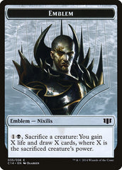 Ob Nixilis of the Black Oath Emblem // Zombie (016/036) Double-Sided Token [Commander 2014 Tokens] | Good Games Modbury